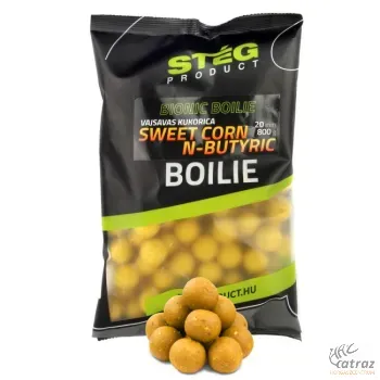 Stég Bionic Boilies 20mm Corn-N-Butyric - Stég Vajsavas Kukorica Etető Bojli