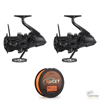 Shimano Ultegra 14000 XTE Pontyozó Páros Szett Fox Exocet Fluoro Zsinórral - Shimano Orsó Szett