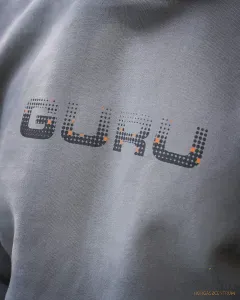 Guru Grey Circles Hoodie - Guru Kapucnis Pulóver