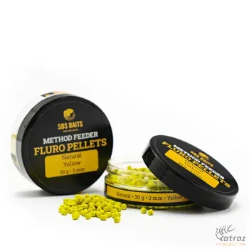 SBS Method Feeder Fluro Pellets 3 mm - Citromsárga SBS Fluro Pellet