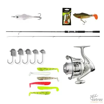 Shimano Pergető Szett - Kamasaki Orsó + Fox Rage Jig + Strike King Műcsali + Nevis Gumihal + Wizard Műcsali