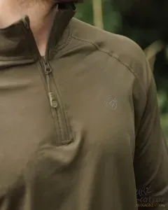 Korda Kool UPF Zip Jersey Dark Olive Méret: S - Korda UV Álló Felső