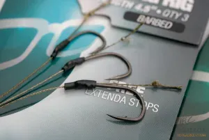 Korda Solidz PVA Rig Wide Gape Méret: 8 Barbless - Korda Előkötött Horog PVA Tasakhoz