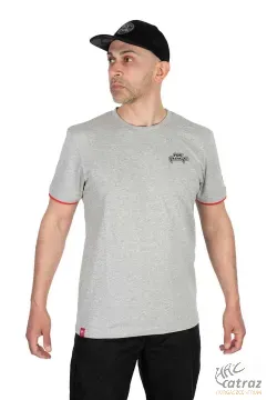 Fox Világos Szürke Horgász Póló Méret: 2XL - Fox Rage Voyager Tee Light Grey