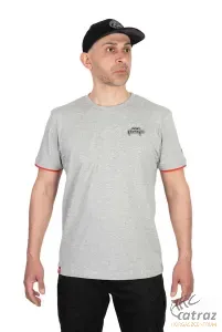 Fox Világos Szürke Horgász Póló Méret: 2XL - Fox Rage Voyager Tee Light Grey