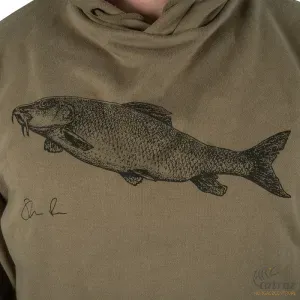 Korum Classic Barbel Hoodie - Korum Hal Mintás Horgász Pulóver