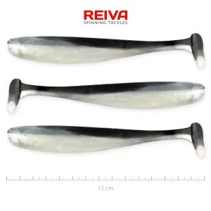 Reiva Flash Shad 15cm Fekete-Szürke Műcsali 3 db/csomag - Reiva Gumihal