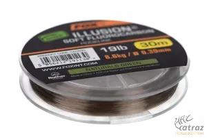 Fox Fluorocarbon Előkezsinór 0,39mm 30m - Fox Illusion Soft Fluorocarbon Hooklink Natural Green