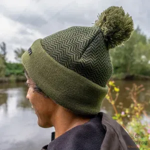 Korum Thermal Beanie Hat Black/Olive - Korum Bojtos Téli Horgász Sapka