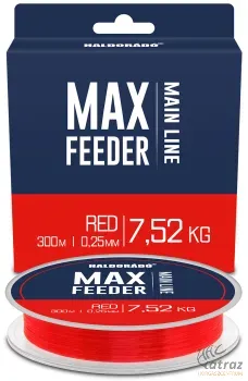 Haldorádó MAX Feeder Red 0,25 mm - Haldorádó Piros Feeder Zsinór