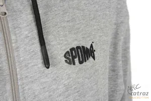 Spomb Szürke Kapucnis Pulóver Méret: 2XL - Spomb Grey Zipped Hoody