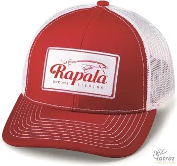 Rapala Piros Hálós Baseball Sapka - Rapala Mid Pro Patch Red Snapback