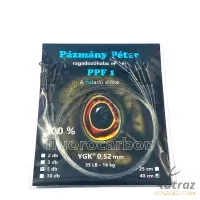 Pázmány Péter Fluorcarbon Előke 40cm 0,91mm - Ragadozóhalas Fluorcarbon Előkezsinór 5 db/csomag