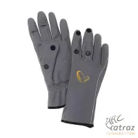 Savage Gear Softshell Glove Grey Méret: XL - Savage Gear Pergető Kesztyű