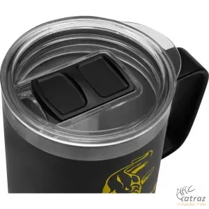 Black Cat Welded Steel Thermal Mug - Black Cat Thermo Bögre