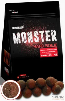 Haldorádó Monster Hard Boilie 24+ mm Tonhal & Szúnyoglárva - Haldorádó Kemény Bojli