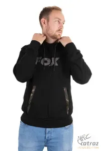 Fox Black Camo Print Hoody Méret:M - Fox Fekete Camo Kapucnis Pulóver