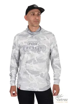 Fox Rage Kapucnis UV Álló Felső Méret: L - Fox Rage Hooded Light Camo Top