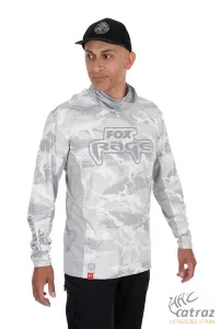 Fox Rage Kapucnis UV Álló Felső Méret: L - Fox Rage Hooded Light Camo Top