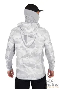 Fox Rage Kapucnis UV Álló Felső Méret: L - Fox Rage Hooded Light Camo Top