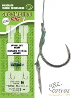 Haldorádó SpéciMethod Rig 7 Braid 7 mm / 10 Barbless - Szakállnélküli Előkötött Feeder Horog