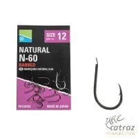 Preston Innovations Natural N-60 Hooks Méret: 8 - Preston Lapkás Horog