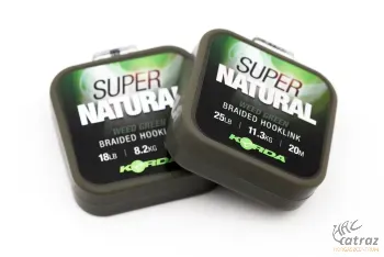 Korda Super Natural Gravel Green 25lb - Zöld Korda Süllyedő Fonott Előkezsinór