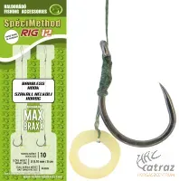 Haldorádó SpéciMethod Rig 12 Braid Banded / 12 Barbless - Haldorádó Előkötött Horog Csaligyűrűvel