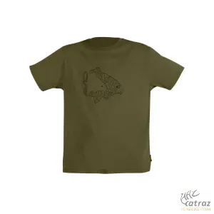 Avid Icon T-Shirt Khaki - Avid Carp Horgász Póló