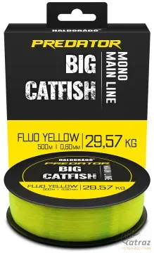 Haldorádó Predator Catfish Line Mono Fluo Yellow 0,60 mm 500 méter - Harcsázó Monofil Zsinór