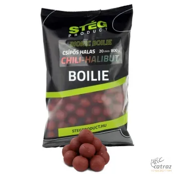 Stég Bionic Boilies Chilli-Halibut 20mm - Stég Product Közepesen Oldódó Bojli