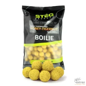 Stég Long Life Boilie 20mm Méz + Tigrismogyoró - Stég Product Főzött Etető Bojli