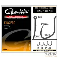 Gamakatsu King Pro Eyed A1 PTFE Barbless Méret: 14 - Gamakatsu Szakáll Nélküli Feeder Horog