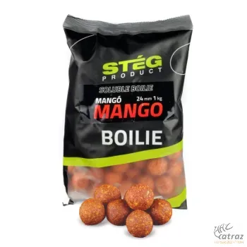 Stég Product Oldódó Bojli 24 mm Mangó - Stég Soluble Boilie 24mm Mango 1kg