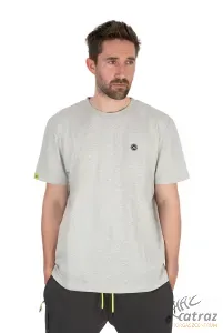 Matrix Large Logo T-Shirt Marl Grey/Lime Méret: 2XL - Matrix Horgász Póló