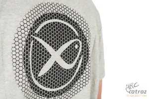 Matrix Large Logo T-Shirt Marl Grey/Lime Méret: 2XL - Matrix Horgász Póló