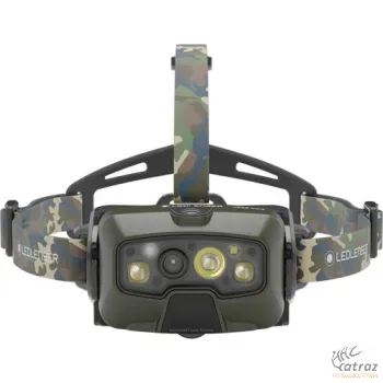 LEDLENSER HF8R Core RGB 1600lm Automatán Fókuszálható Tölthető Fejlámpa - LED LENSER HF8R Zöld-Camo Horgász Fejlámpa