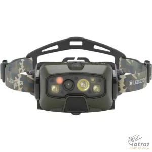 LEDLENSER HF8R Core RGB 1600lm Automatán Fókuszálható Tölthető Fejlámpa - LED LENSER HF8R Zöld-Camo Horgász Fejlámpa