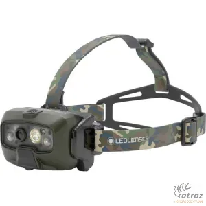 LEDLENSER HF8R Core RGB 1600lm Automatán Fókuszálható Tölthető Fejlámpa - LED LENSER HF8R Zöld-Camo Horgász Fejlámpa