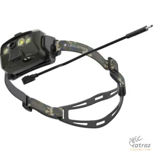 LEDLENSER HF8R Core RGB 1600lm Automatán Fókuszálható Tölthető Fejlámpa - LED LENSER HF8R Zöld-Camo Horgász Fejlámpa