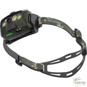 LEDLENSER HF8R Core RGB 1600lm Automatán Fókuszálható Tölthető Fejlámpa - LED LENSER HF8R Zöld-Camo Horgász Fejlámpa