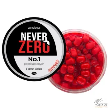 Never Zero No.1 Paprikás kenyér Dippelt Wafter Csali 8-10mm - NeverZero Dipped Wafters Paprikáskenyér